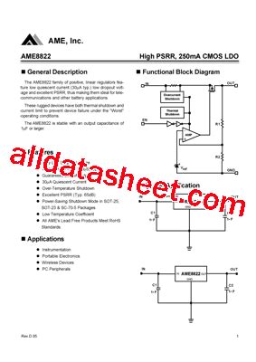 Ame Aeev Z Datasheet Pdf Analog Microelectronics