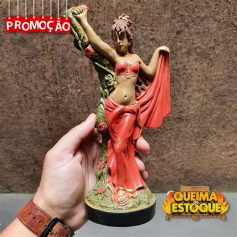 Imagem Cigana Das Rosas Umbanda Escultura Gessoresinado Cm Mercadolivre