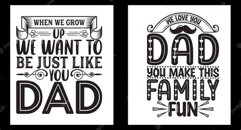 Premium Vector Dad Papa Fathers Day Tshirt Design Svg Set