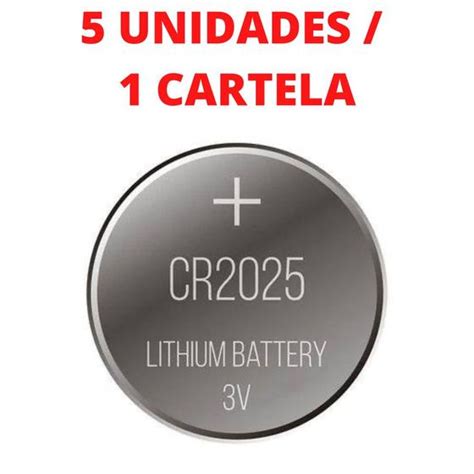 Pilha Bateria Lithium Cr2016 Cr2025 Cr2032 3v Botão Moeda Elgin Cartela