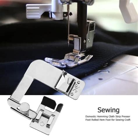 Multi Functional Pc Domestic Sewing Machine Foot Presser Rolled Hem