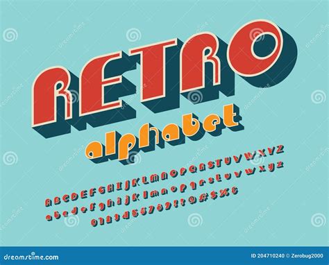 Hippies Font Stock Vector Illustration Of Font Symbol 204710240