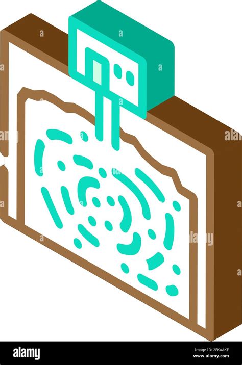 Almacenamiento Subterráneo De Bacterias Biogás Icono Isométrico Vector