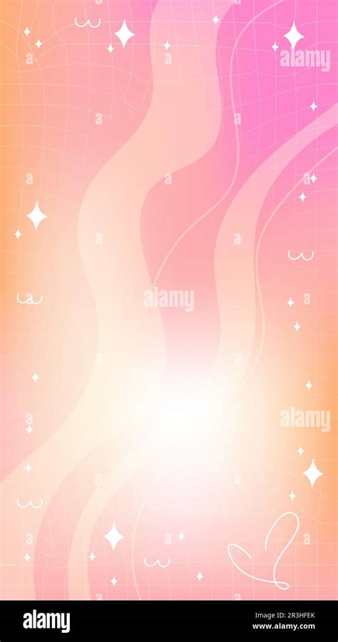Trendy yellow orange pink blurry mesh gradient abstract storic template ...
