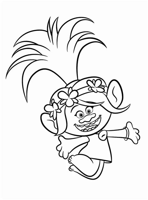 Trolls Coloring Page