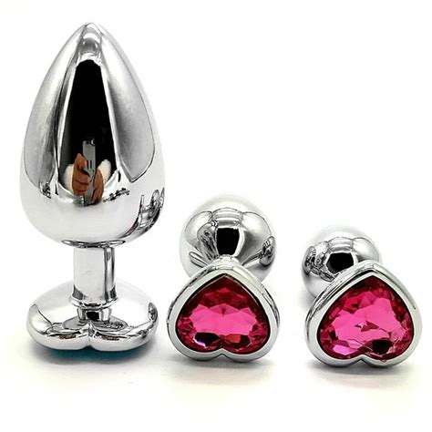 Aliexpress Buy Auexy Sex Vigin Heart Buttplug Metal Stainless
