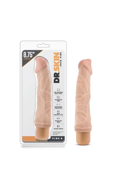 Dr Skin Cock Vibe 6 Beige BL 11313