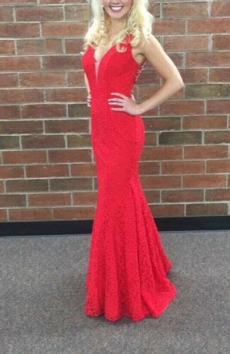 Red Mermaid Prom Pageant Gem