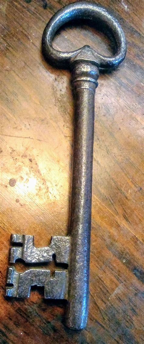 Century Forged Filed A Wrought Iron Key Old Keys Antique