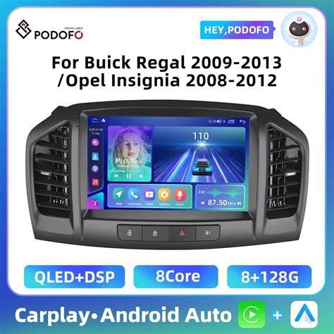 Podofo Carplay Car Radio For Buick Regal Opel Insignia