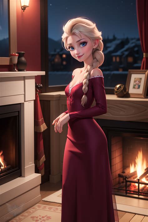 Elsa In A Nightgown By Alluring Artwork On Deviantart