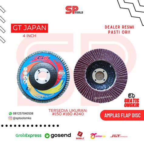 Jual Flap Disc Amplas Gerinda Gurinda Susun Inch Grit