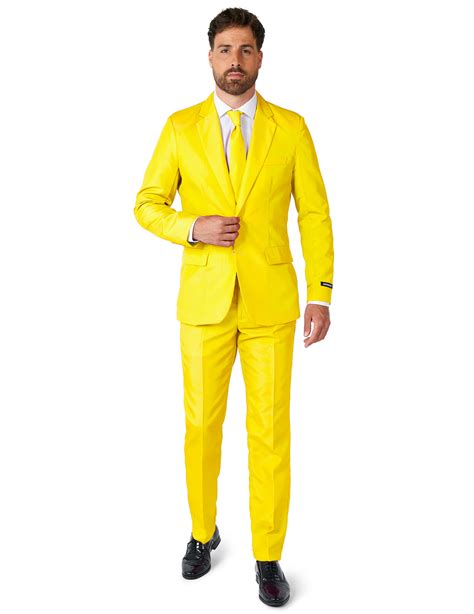 Fato Mr Solid Amarelo Homem Suitmeister Vegaoo