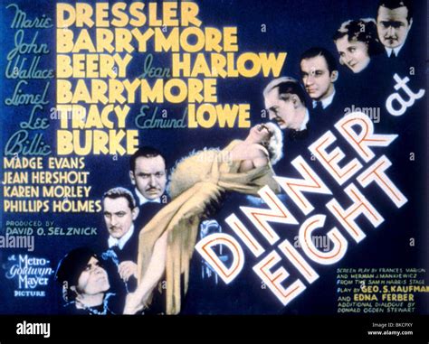 Dinner At Eight 1933 Dinner At 8 Alt Poster Dnae 004 Stock Photo