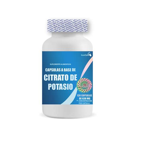 Citrato De Potasio 130 CAPS DE 700 MG IsaaQuim