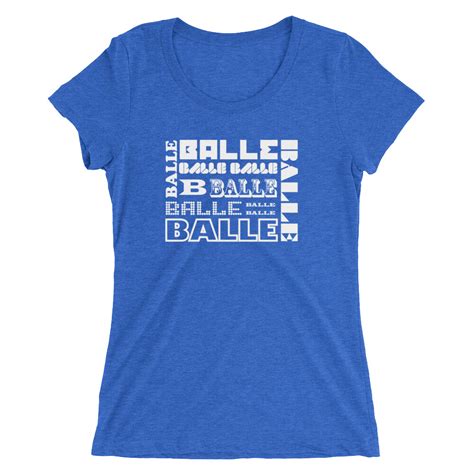 Balle Balle White Ladies Tri Blend T Shirt Non Stop Bhangra