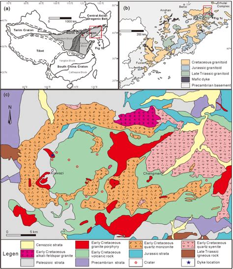 A Map Showing The Main Subdivisions Of China And The Location Of Fig