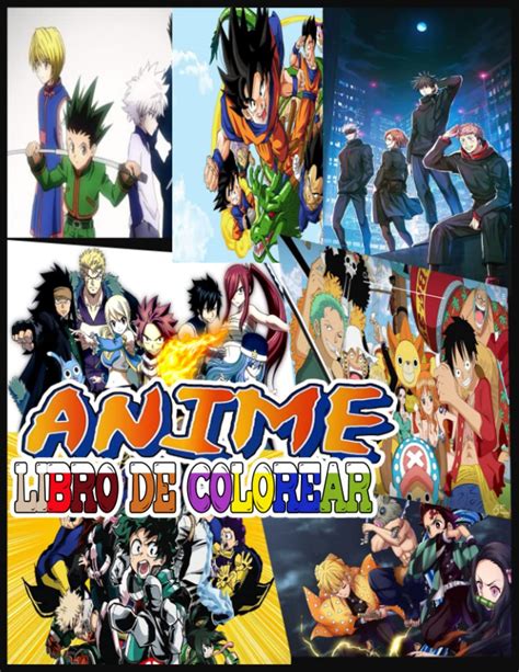 Buy Anime Libro De Colorear 125 Personajes De Anime Mixtos De Los