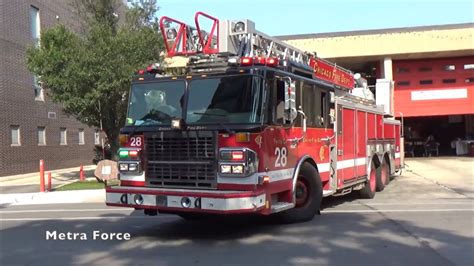 Chicago Fire Dept Truck 28 Responding YouTube