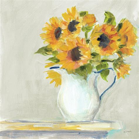 Lotties Sunflowers Painting By Sue Schlabach Fine Art America