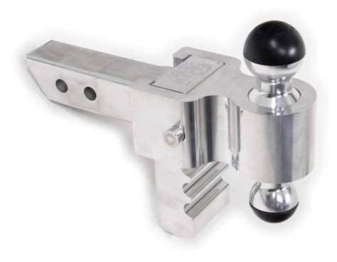 Rapid Hitch Adjustable Aluminum Ball Mount Kit W 2 Greaseless Balls