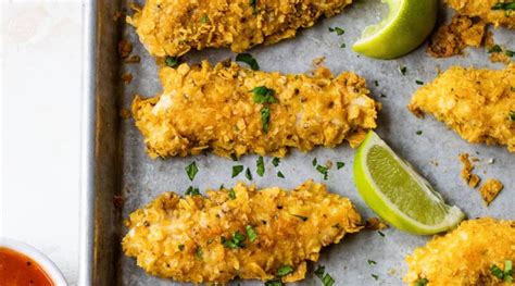 Tortilla Encrusted Chicken Tenders Skinnytaste Nature S Gateway