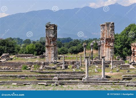 Philippi Archaeological Site, Greece Europe Stock Image - Image of battle, philippi: 19734363