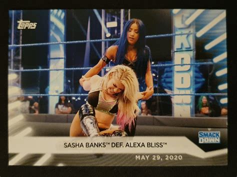 Topps Wwe Womens Division Base Matches Moments Sasha