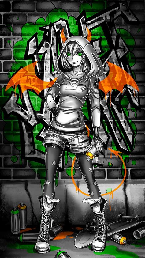 2160x3840 Duvar Graffiti Coloring Girl Sony Xperia X Xz Z5 Premium Backgrounds And Graffiti