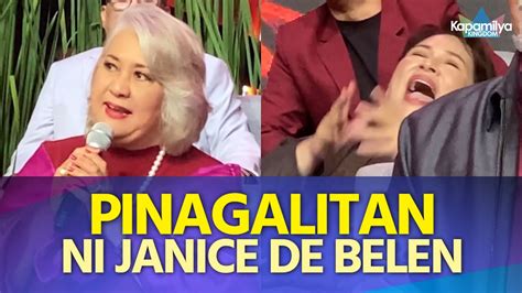 Tessie Tomas Pinagalitan Ni Janice De Belen Sa Dirty Linen Youtube