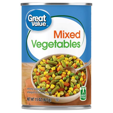 Great Value Canned Mixed Vegetables Oz Can Walmart