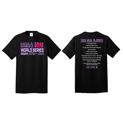 Print "2024 NCAA World Series" on Customer-Owned Shirts | Big Game Ink