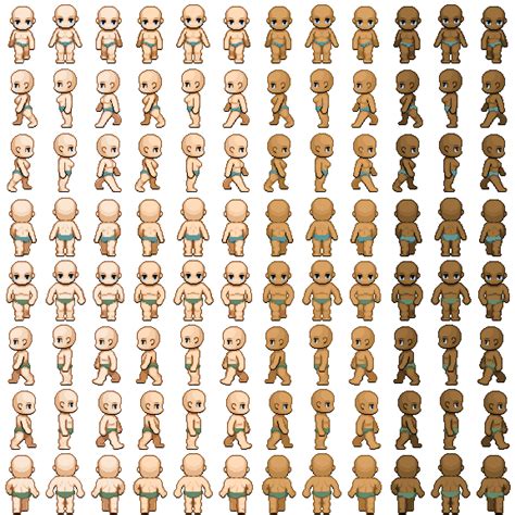 Rpg Maker Mv Character Sprite Template Movement Arabiaret