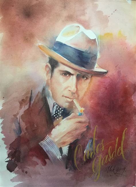 Iconic Personalities Of Argentine Tango Carlos Gardel Painting By