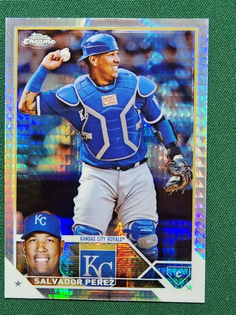 Topps Chrome Prism Refractor Salvador Perez Kansas City