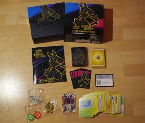 GEÖFFNET POKÉMON KRONE Zenith Elite Trainer Box Lucario VStar