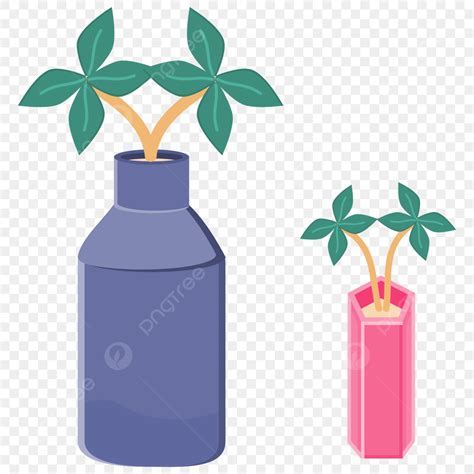 Decorative Vase Vector Hd Images Two Flower Vases Decoration Vase Flower Vector Png Image