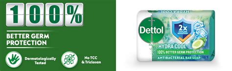 Dettol Hydra Cool Antibacterial Bar Soap Cucumber Icy Menthol