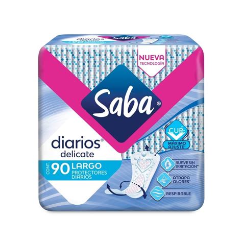 Protectores Diarios Saba Delicate Largo Pzas Walmart