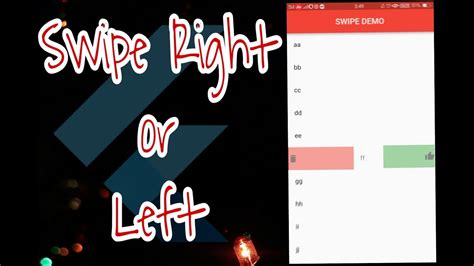 Flutter How To Use Right Swipe And Left Swipe In Listview Easy Steps Youtube