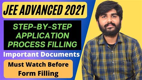 How To Fill Jee Advanced Form 2021 Jee Advanced 2021 Application