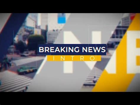 Breaking News Intro After Effects Template Youtube