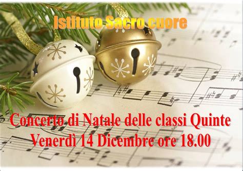 Invito Concerto Di Natale Istituto Sacro Cuore