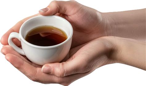 Hands Holding White Coffee Cup 46337671 Png