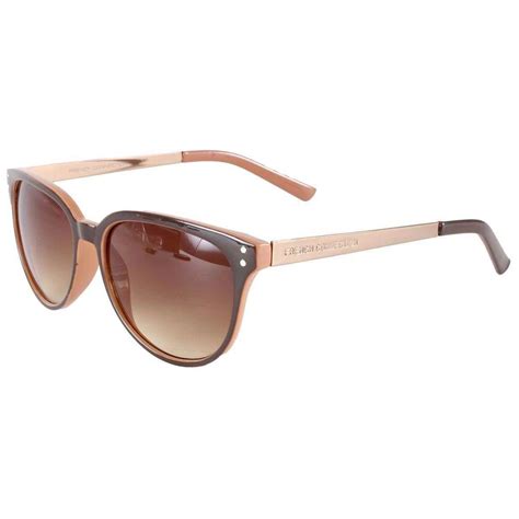 French Connection Small Round Glamour Sunglasses Brown Tort Kj Beckett