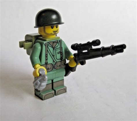 Lego Custom WW2 USA PARATROOPER Minifigure Brickforge Weapons Army ...