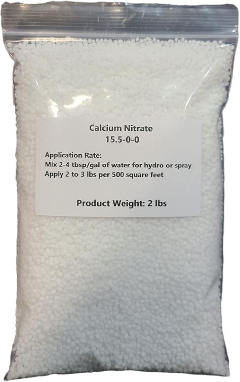 Calcium Nitrate Soluble Fertilizer For Gardening And Hydroponic Use Calcium Nitrate 2 Lbs