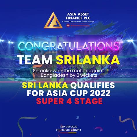 Congratulation Team Srilanka Our Asia Asset Finance Plc