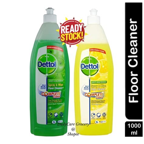 Dettol Antibacterial Spray And Wipe Floor Cleaner 1Liter Shopee Malaysia