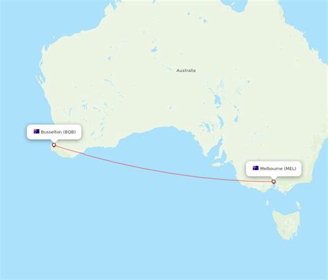 All Flight Routes From Melbourne To Busselton MEL To BQB Flight Routes